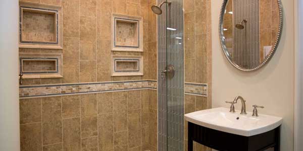 interior of home shower